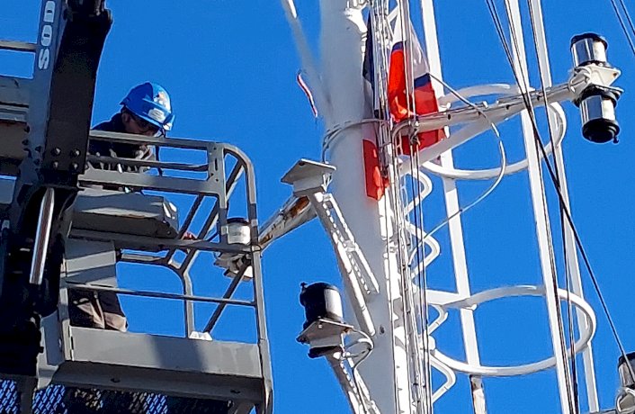 Décablage mat remorqueur 